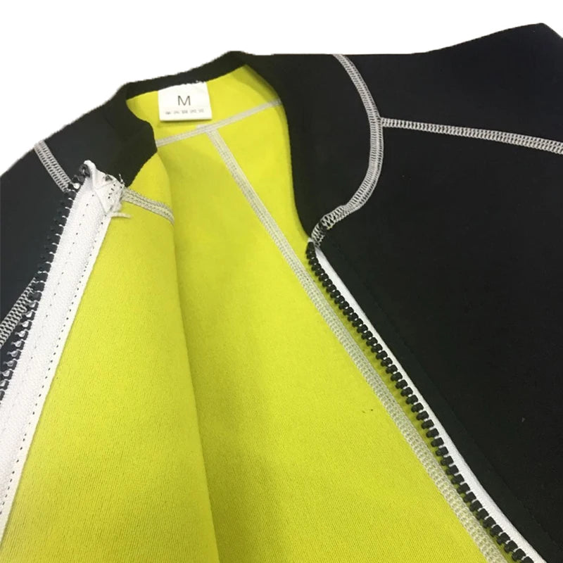 Mens Shaper Sauna Suit Neoprene Sweat Jacket, Weight Loss L Sleeve Waist Trainer