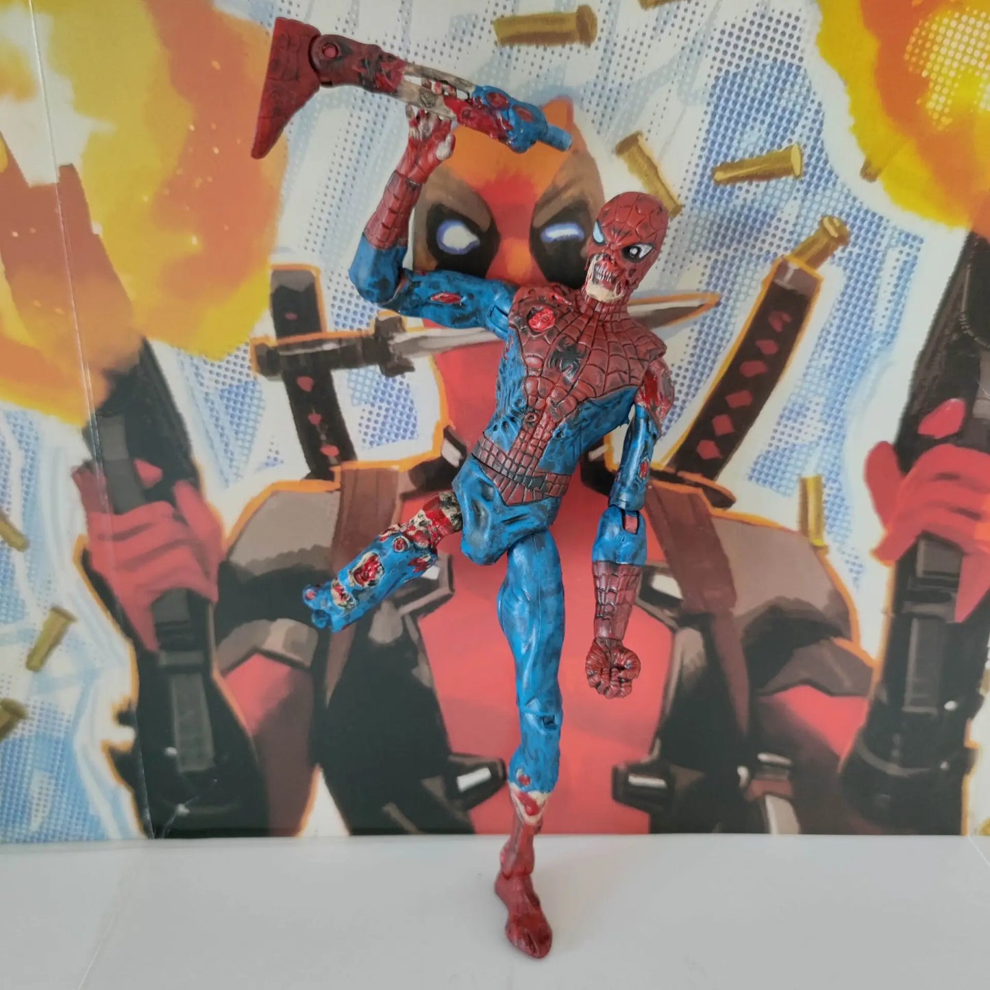 Toybiz Marvel Select Diamond DST Zombie Spiderman 7" Action Figure Rare