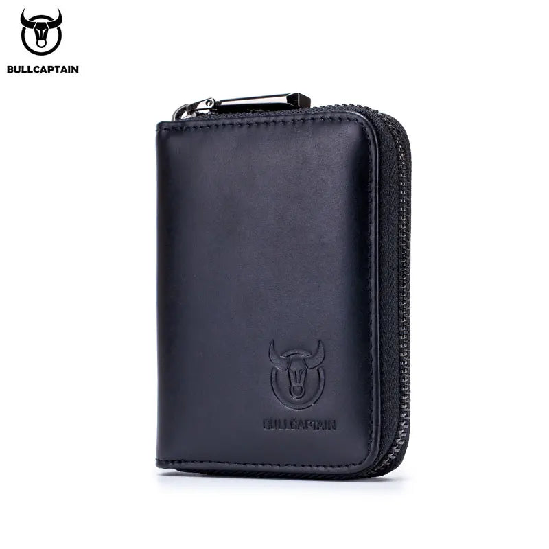 BULLCAPTAIN Real Pickup Card Bag with RFID Function Men's Card Holder Credit Card Business Card ID Card Holder Fashion Card Bag