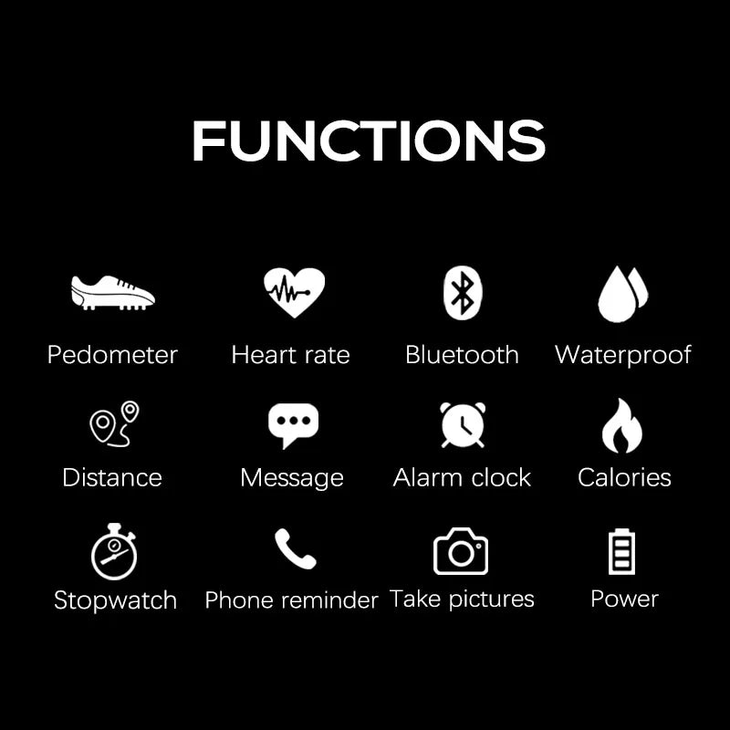 NORTH EDGE Smart Watch Heart Rate Waterproof 50M Running Pedometer iOS Android