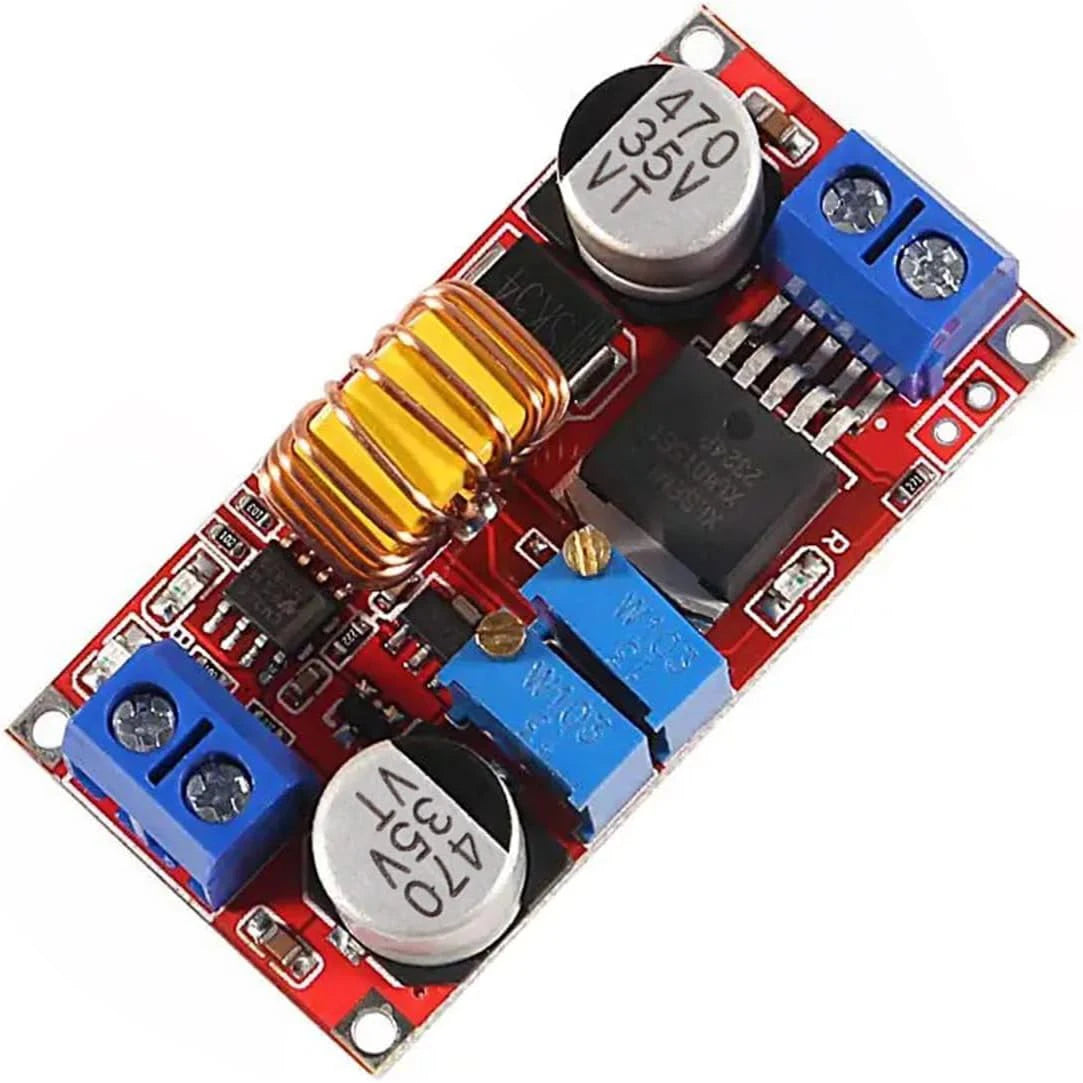 2Pcs XL4015 Max 5A DC-DC Adjustable Buck Converter 4-38V to 1.25-36V, High Power LED Constant Current Driver Module, DC to DC
