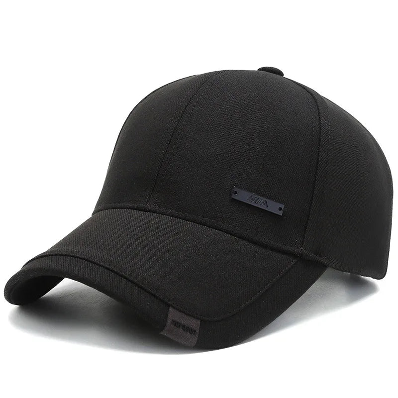 Unisex Hua Label Baseball Caps Hip Hop Cap, Outdoor Adjustable Hat Sunscreen Hat