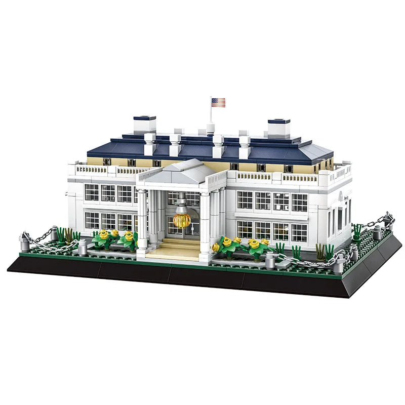 Washington White House Architecture Building Blocks Set Mini Bricks Construction