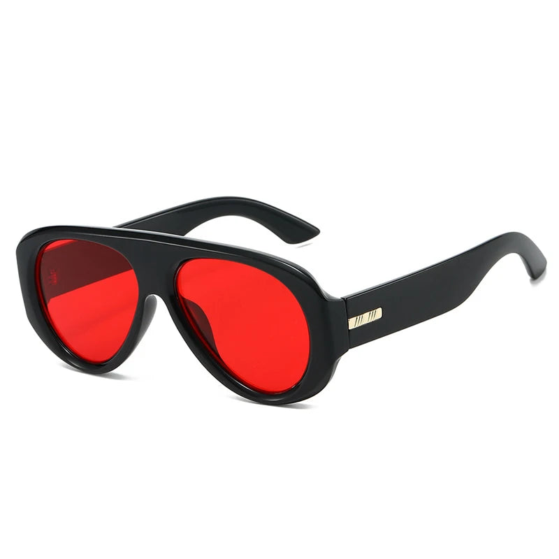 JNPCXI New Retro Large Sunglasses for Women Fashion Wide Legs Sun Glasses Gradient Color Glasses Goggles