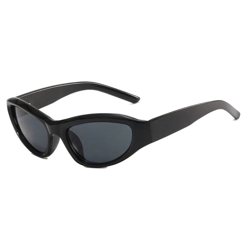 Pink Blue Barrier Glasses Futurist Cyberpunk Fashion Glasses Pink Lens Suitable for Screen Sports and Street Wear Glasses