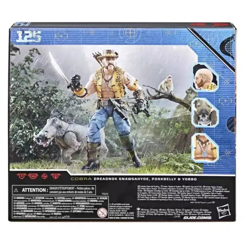 Original Hasbro G.I. Joe GI Joe Classfied Series 125 Dreadnok Gnawgahyde Porkbelly Yobbo Action Figure Collection Toys Model