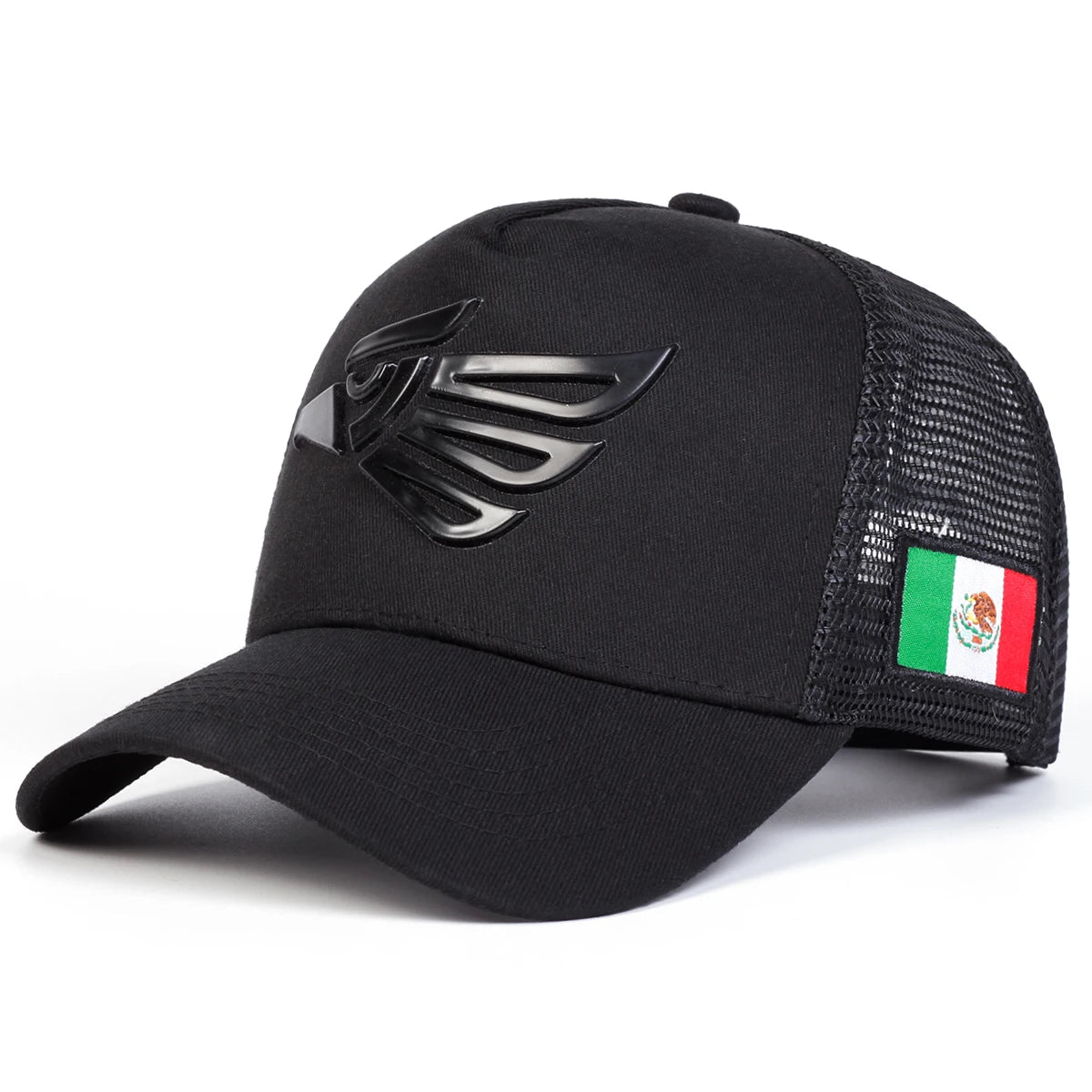 Unisex Mexican Eagle Label Baseball Net Caps Outdoor Adjustable Sunscreen Hat