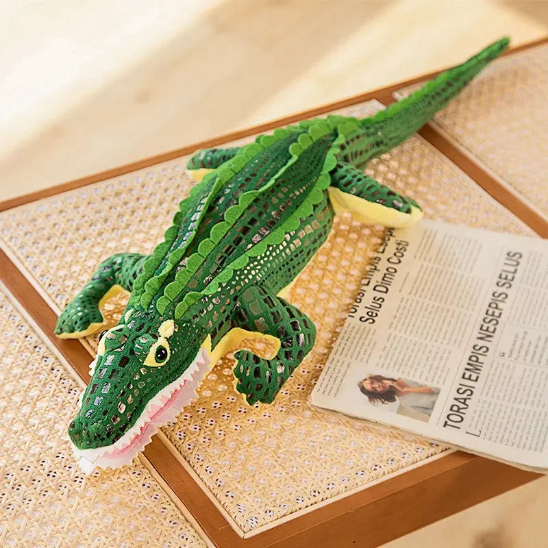 70/90cm Crocodile Plush Toy Stuffed Animal Realistic Alligator Plushie Dolls Ceative Soft Pillow Friend Birthday Xmas Gifts