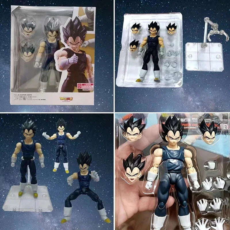 Anime Super Dragon Ball Combat Shf Saiyan Base Vegeta Movable Action Figure