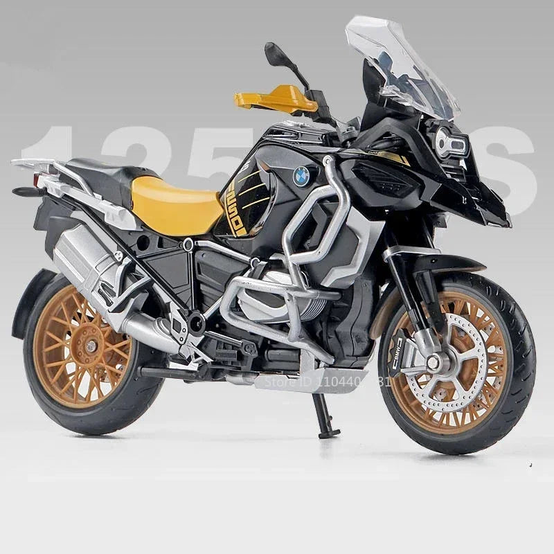 1:12 Kawasaki Ninja ZX-6R R1250GS Cars Model Toys Diecast Alloy Motorcycle Front Wheel Steering Vehicles Decorative for Boy Gift