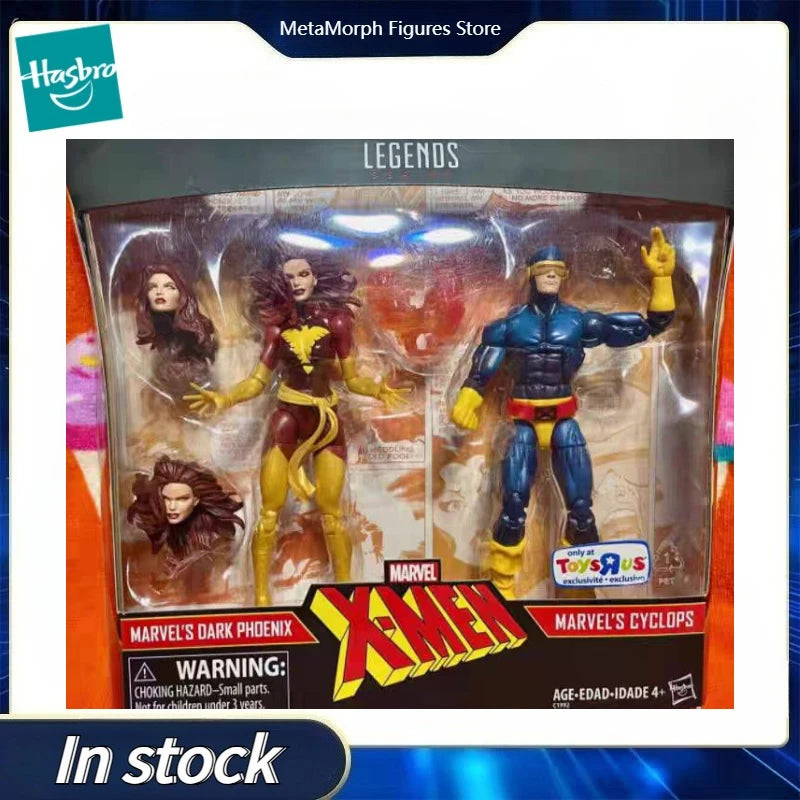 Original Hasbro Marvel Legends Series X-MAN DARK PHOENIX & CYCLOPS Anime Figure Collection Toy Model