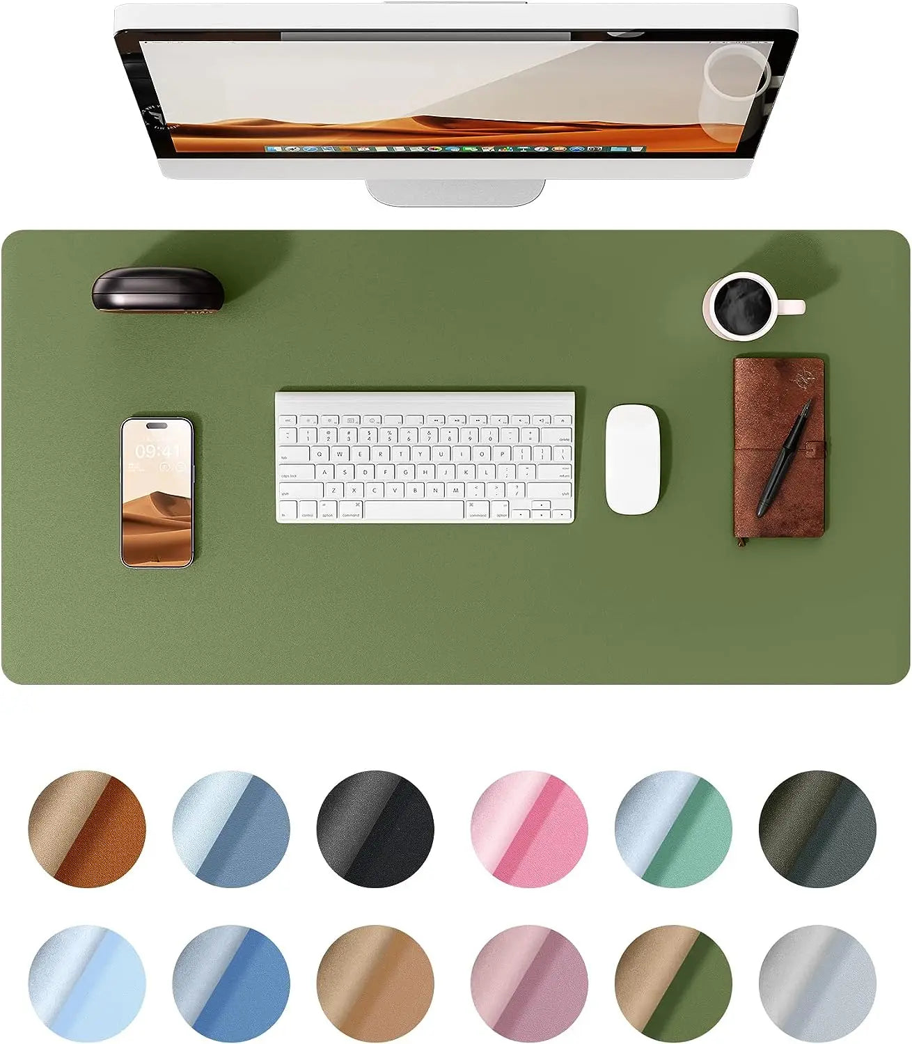 Leather Desk Mat, Large Office Desk Pad, Computer Desk Mat, Laptop Mat for Desk, Desk Protecor Mat, Desktop Mat, Desk Cover Mat