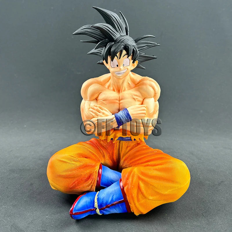 In Stock Anime Dragon Ball Z Son goku Figure Goku Figurine Replacement Heads 18cm Pvc Action Figures GK Model Toys Gifts
