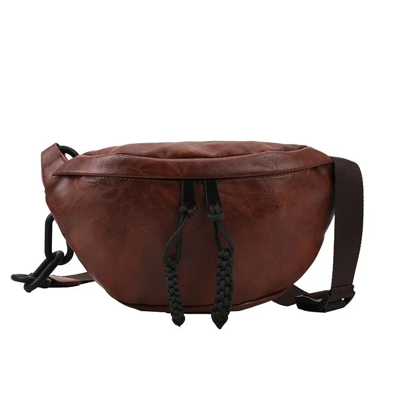 Fashion Soft Leather Waist Bag Ladies Fanny Pack High Quality Shoulder Belt Purse Bags Fashion Designer Crossbody Chest Bags