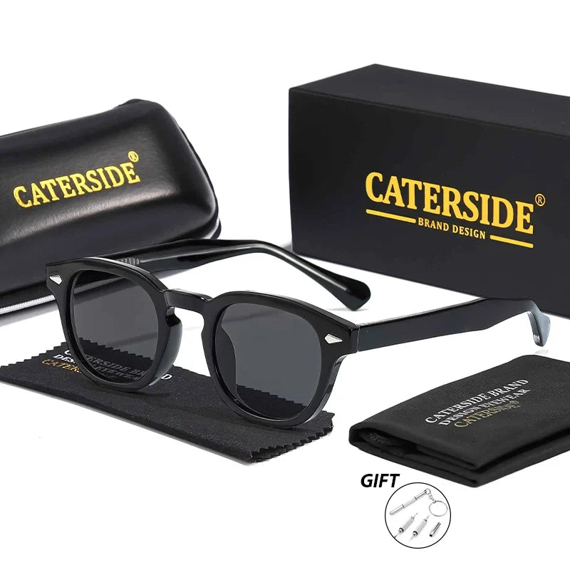CATERSIDE Retro Small Frame Men's Prescription Sunglasses Punk Brand Design Sun Glasses Women's Party Travel Optical Eyeglasses