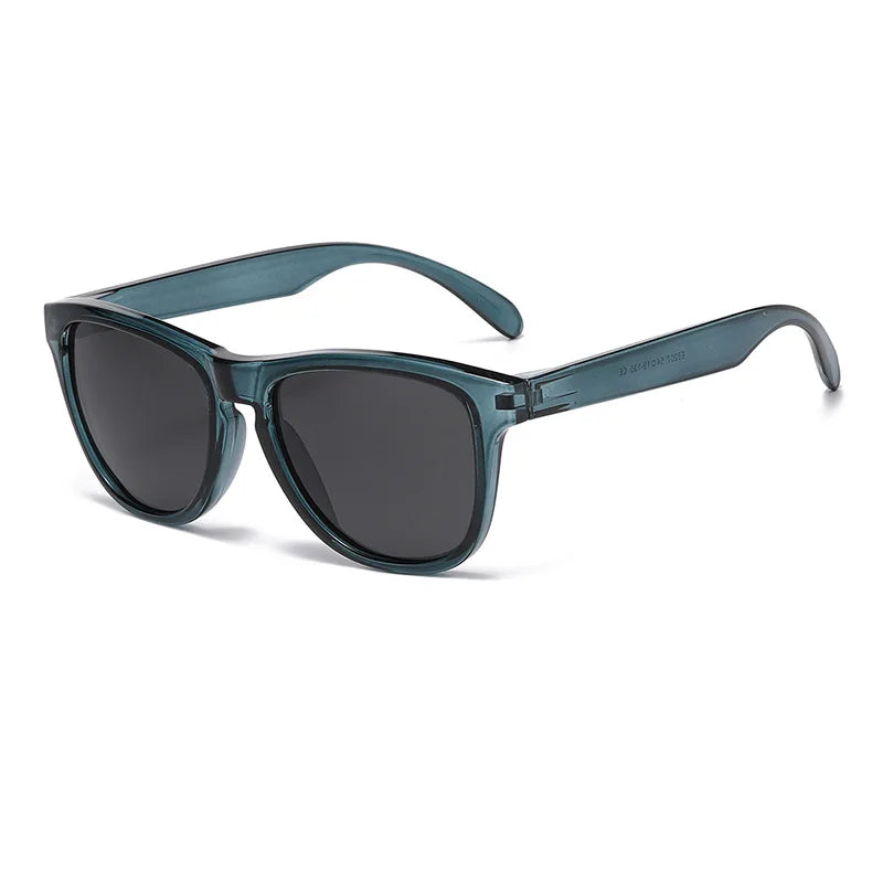 JNPCXI New Retro Polarized Men Square Sunglasses Shades Fashion Trending Gradient Blue Black Mirror Women Travel Sun Glasses