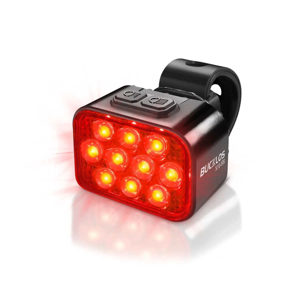 BUCKLOS USB Charge Bicycle LED Headlight Taillight Lightweight Bike Front Rear Lamp Waterproof Tail Lights Cycling Flashlight