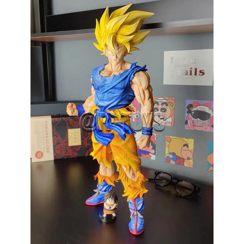 43CM Dragon Ball Z Figure Majin Vegeta Son Goku Namek Figurine Action Figures GK Statue Collection Model Toys for Children Gifts