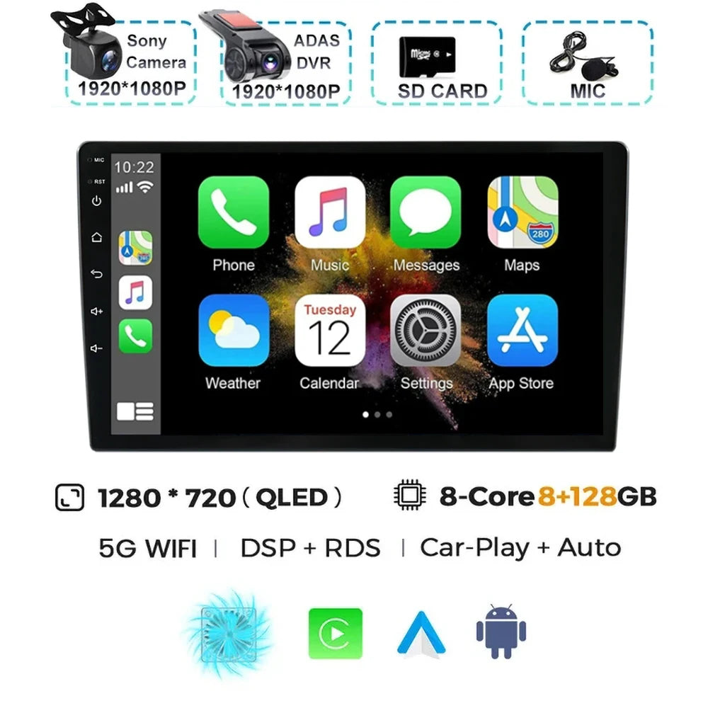 Android 15 Car Radio For For Audi A4 II 2 B6 III 3 B7 2000-2009 S4 2002-2008 RS4 2005 - 2009 Multimedia Video Player Carplay