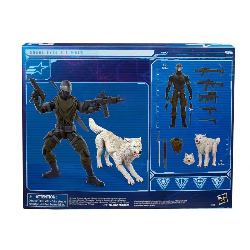 Original Hasbro G.I. Joe Classified Series Snake Eyes A Timber Action Figure Collection Toys Ornaments