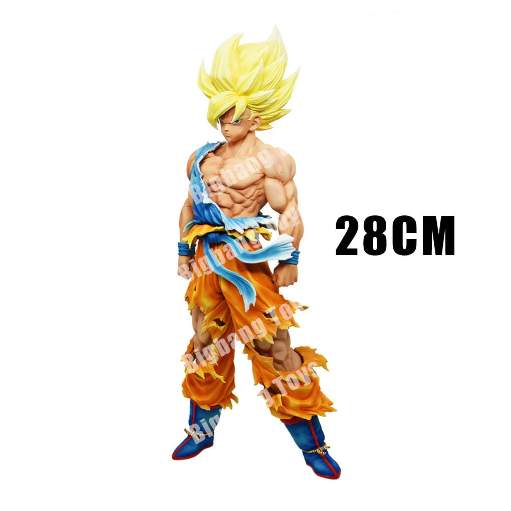28cm Dragon Ball Z Figure Goku Anime Figures Super Saiyan Goku Gk Statue Gokou PVC Model Toys Doll Collectible Gifts