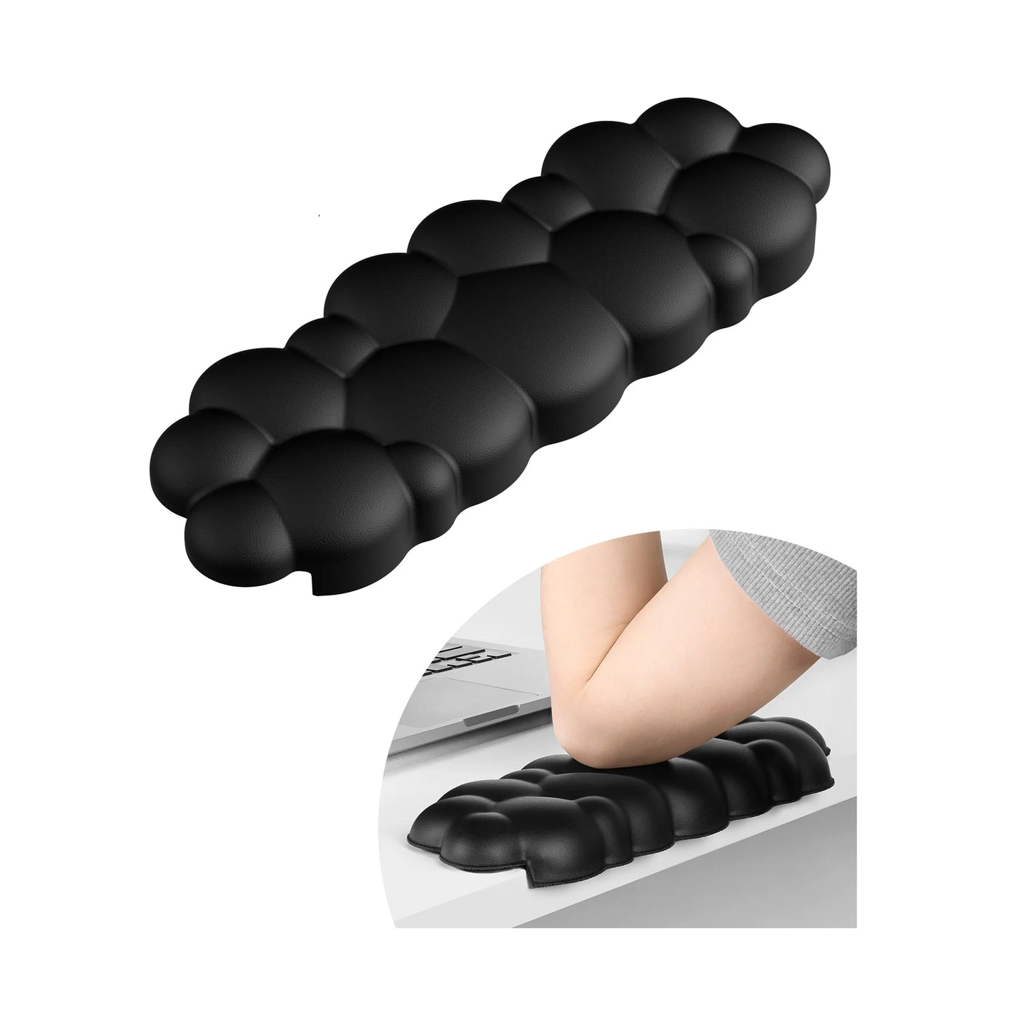 Memory Foam Wrist Pads Wrist Support for Keyboard , Mouse, Laptop , Desk Edge Arm Rest Cloud Wrist Rest Elbow Pad for Desk