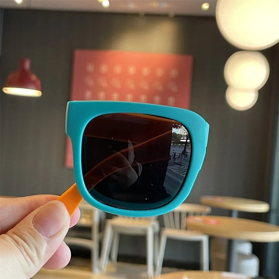 Kids' Foldable Glasses Colorful Candy Shades Perfect for Summer
