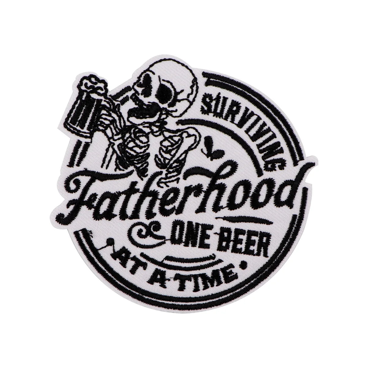 Halloween Skeleton Embroidery Patch Punk Iron On Patches For Clothing Thermoadhesive Patches On Clothes DIY Sew Badges