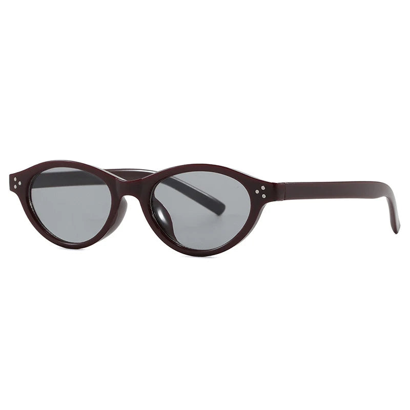 JNPCXI Retro Cat Eye Sunglasses Fashion Trendy Small Frame Sunglasses Punk Cat Eyes Sun Shade Sun Protection Glasses