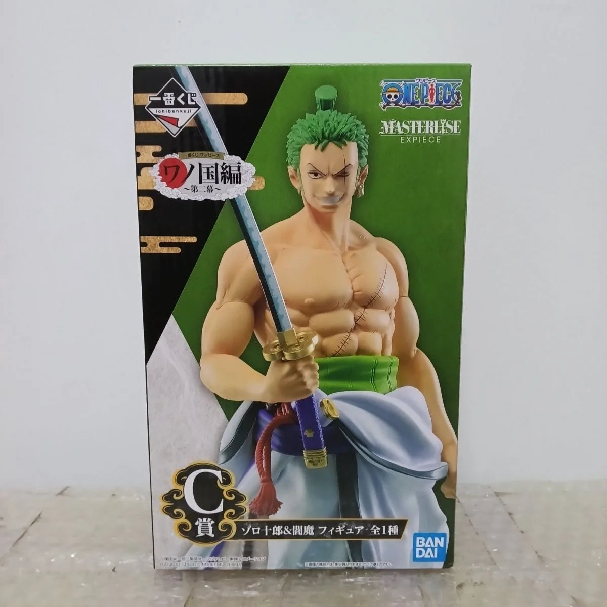 【IN STOCK】Original Bandai Ichiban Kuji One Piece Wano Country Roronoa Zoro Zorojuro C Prize Masterlise Expiece Figure