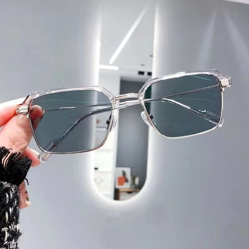 Photochromic Anti Radiation Glasses Eyeglass Eyeglasses for Woman Men Vintage Eyebrow Frame
