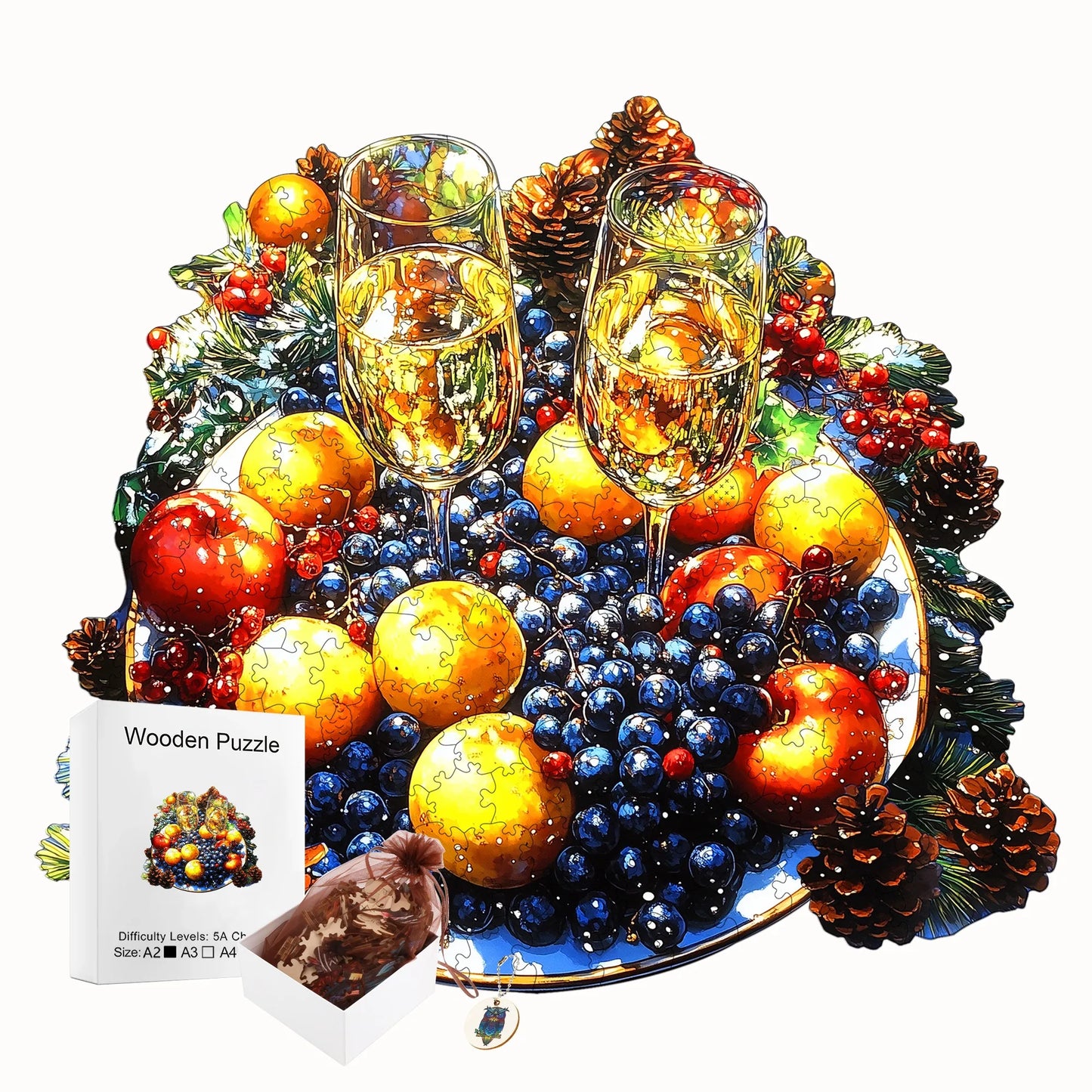 Funny Wooden Jigsaw Puzzle Cozy Style Home Decor Christmas and Halloween Gift Toy For Teen And Kid