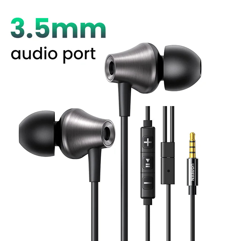 3.5mm USB Type C Wired Earbuds with Microphone, Wired Earphones Headphones HiFi