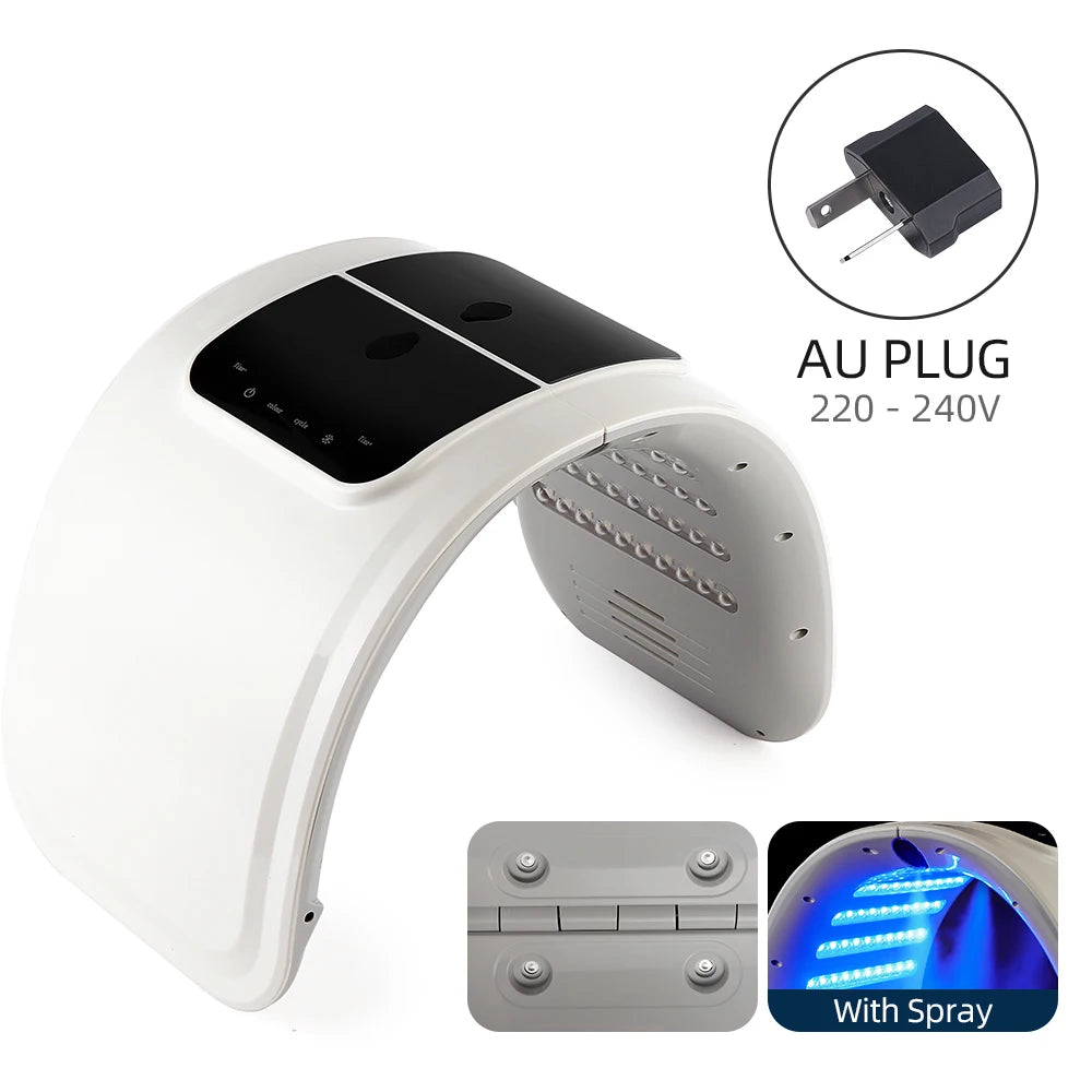 7 Colors LED Photon Machine With Nano Spray Skin Moisturizing Face&Body Mask Salon SPA Home Use Skin Rejuvenation Acne Skin Care