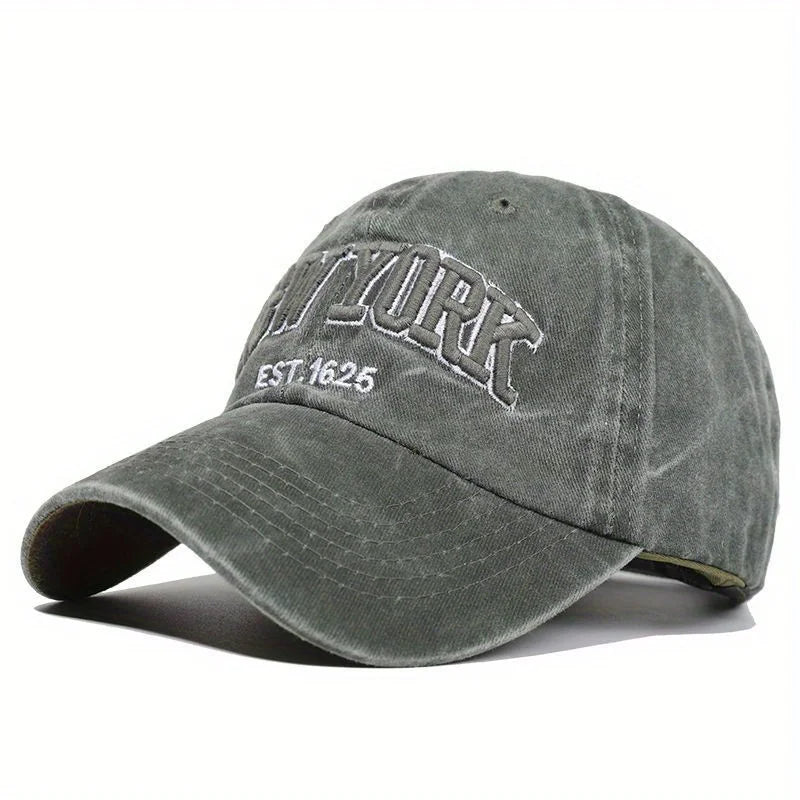 NEW YORK Embroidery Baseball Caps, Outdoor Casual Sun Hats ,Sports Washed Hats
