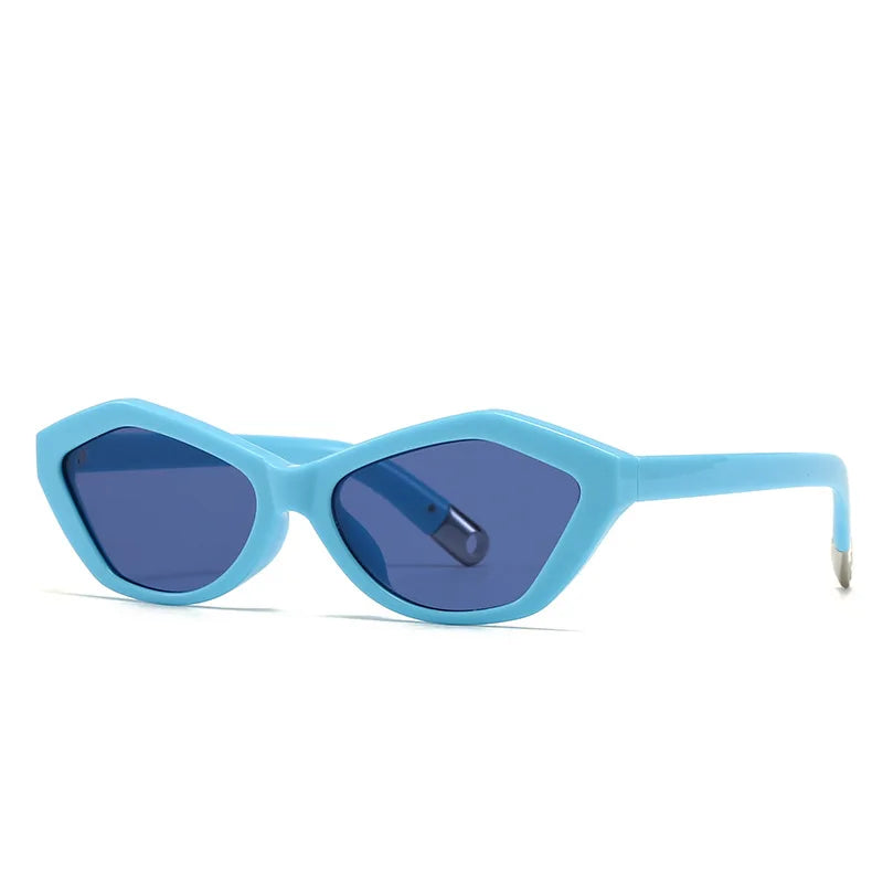 JNPCXI New Cat Eye Sunglasses Women Uv400 Female Green Blue Retro Sun Glasses for Men Decoration Ladies Gift