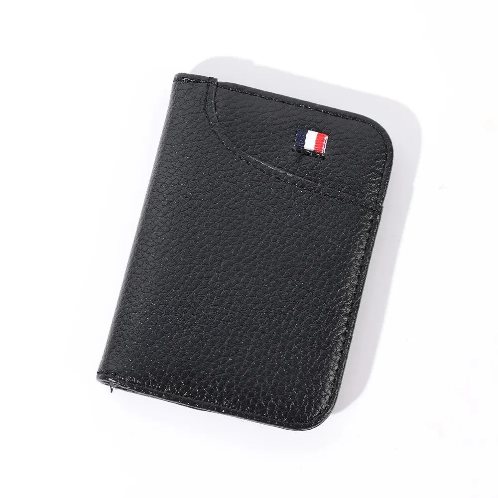 Portable Slim PU Leather Men Wallet Mini ID Credit Card Holder Thin Short Purse