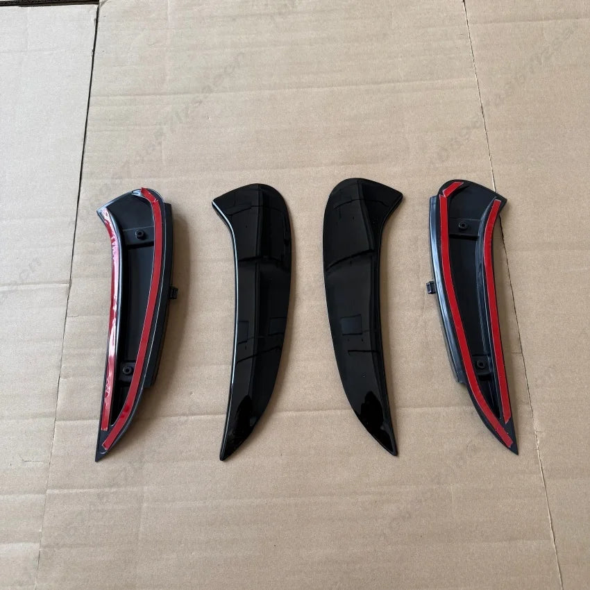 For Mercedes Benz C Class W206 S206 C260 C43 C63 AMG 2022-2026 Car Rear Bumper Lip Splitter Spoiler Side Canards Bodykit Tuning
