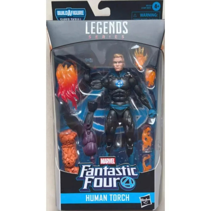 Original Hasbro Marvel Legends Series Fantastic Four HUMAN TORCH Action Toy Figure Model