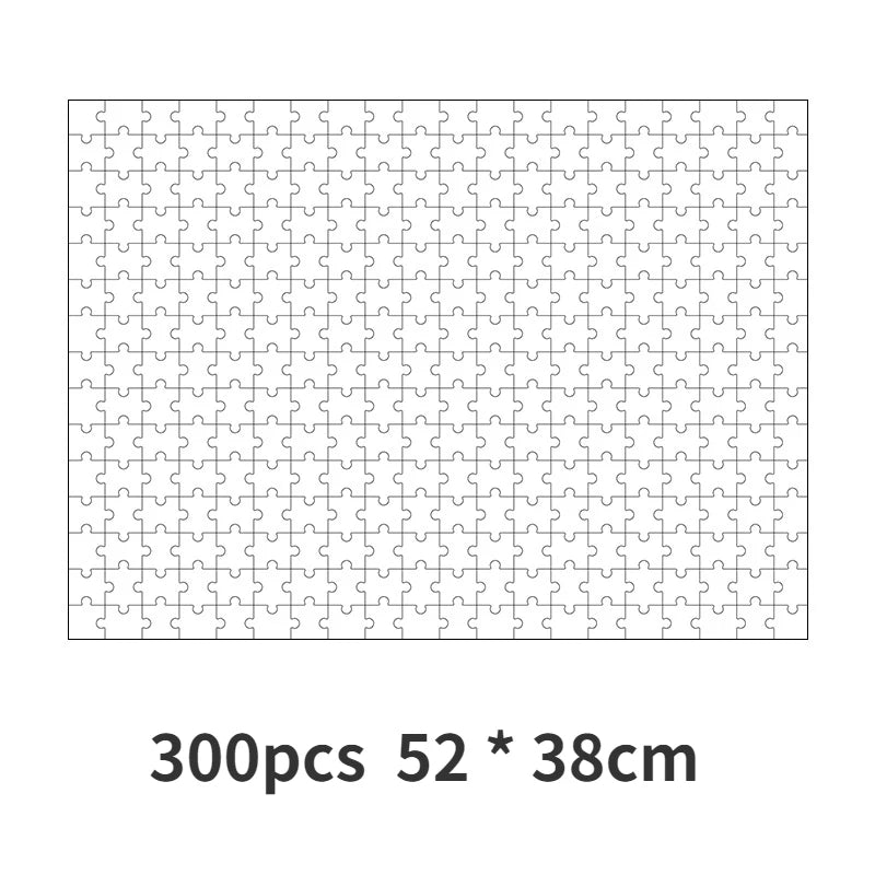 Wooden Jigsaw Puzzles for Adults Kids Toys Painting Drawing Blank Coloring Kidcraft Toy Special-shaped Rounded Rectangular