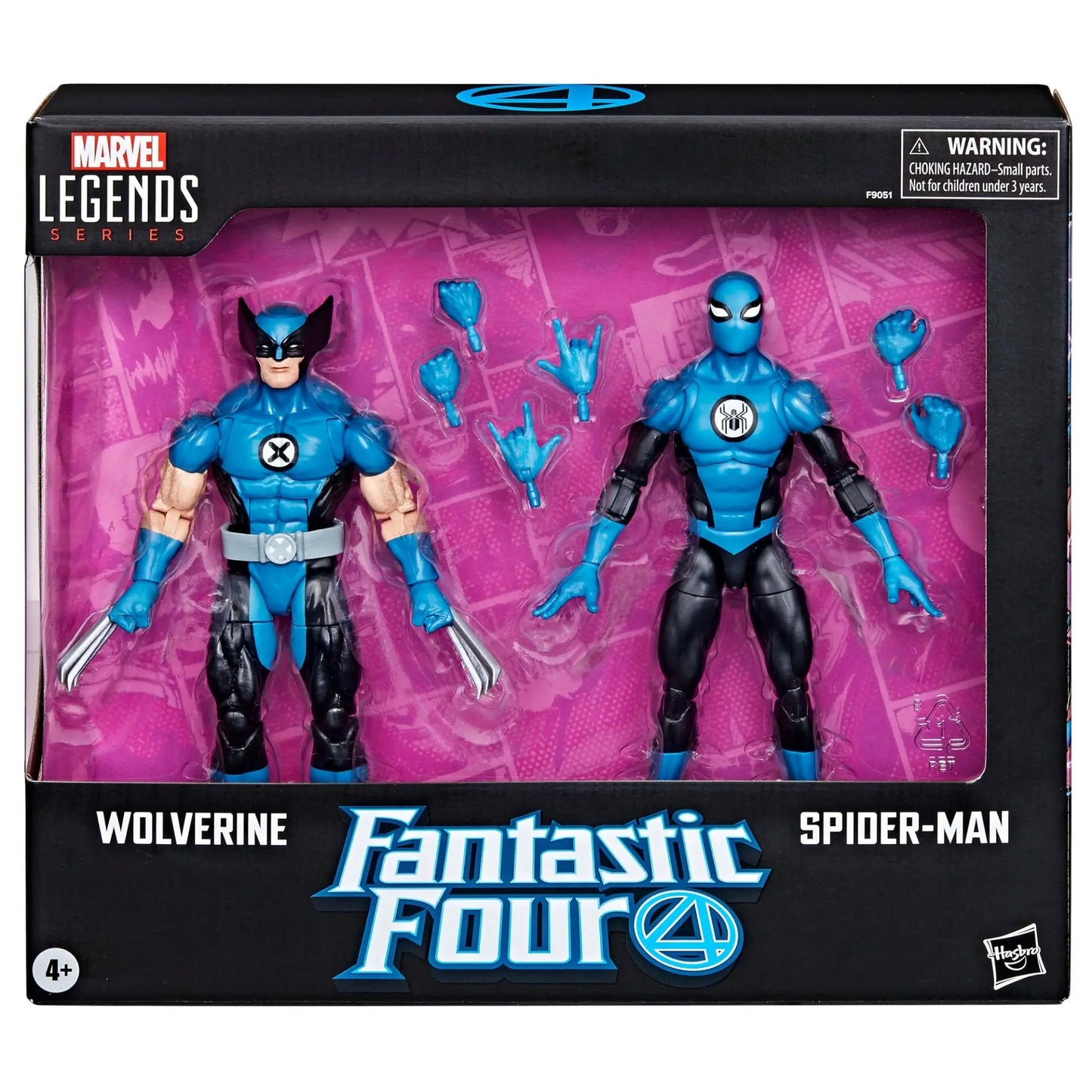 Marvel Legends Fantasitc Four Spiderman & Wolverine 2-Pack Exclusive 6" Action Figure