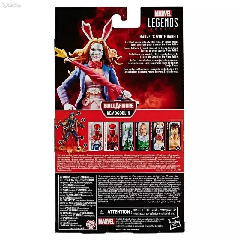 Original Hasbro Marvel Legends Series Spider-Man WHITE RABBIT Anime Figure Toy Model Collection