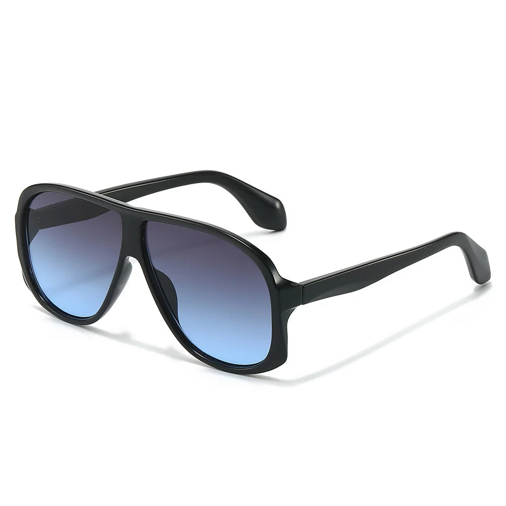 JNPCXI Retro Double Bridges Men Pilot Sunglasses Fashion Tea Rivets Decoration Shades UV400 Women Trending Sun Glasses