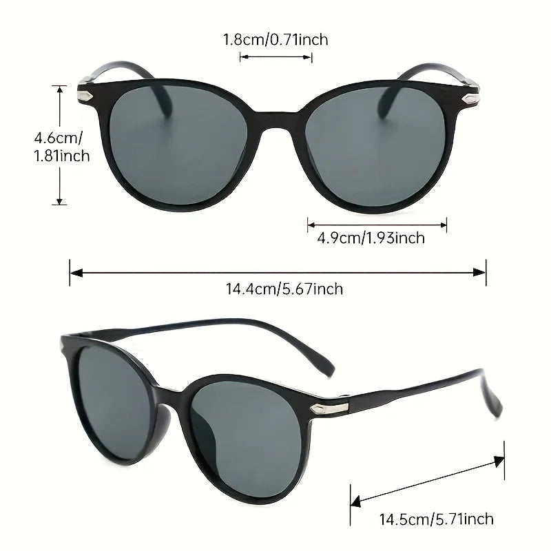 3 Piece Set of Fashionable Decorative Glasses Trendy Frame Glasses Paired with Exquisite Frames Suitable for City Streets