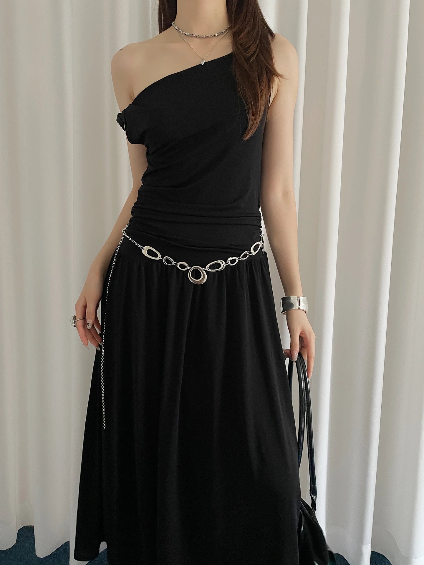 Silver Metal Belt For Women A Niche High-End Accessory For Skirts And Jeans With A Chain Design That Is Versatile And Stylish