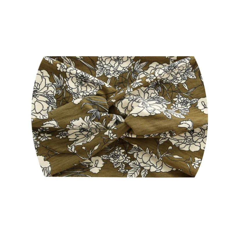 A Widening 18CM stretch printed sports sweatband headband headscarf hairband hair tie hair accessories
