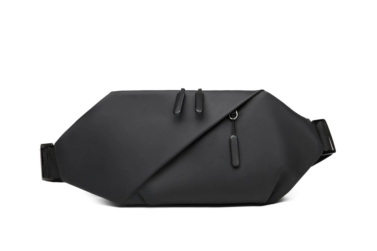 Men's Minimalist Waist Bag, Made of PU Fabric, Suitable for Outdoor Sports Waist Bags, Daily Shoulder Bags, Casual Crossbody Bag