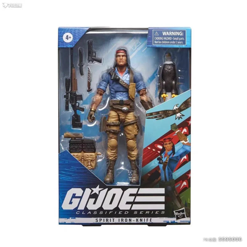 Original Hasbro G.I. Joe Classified Series Spirit Iron Knife Anime Figure Toy Collection Model