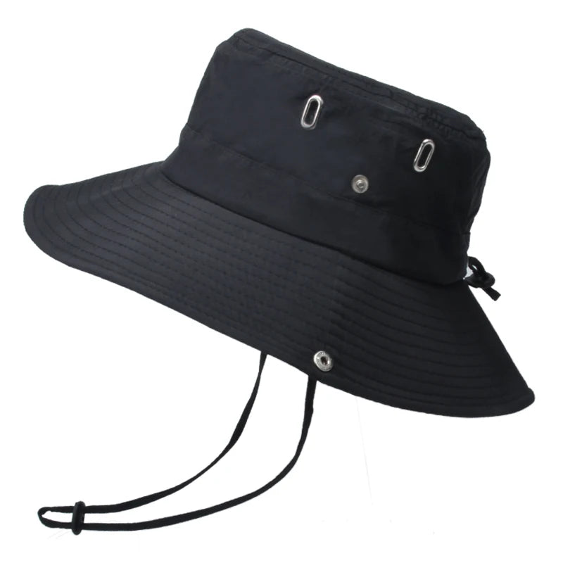 Xinbaoguan 100% Polyester 9204 Summer Breathable MEN'S Sunshade Hat, Solid Color FISHERMAN'S Hat, Large Brimmed WOMEN'S Hat