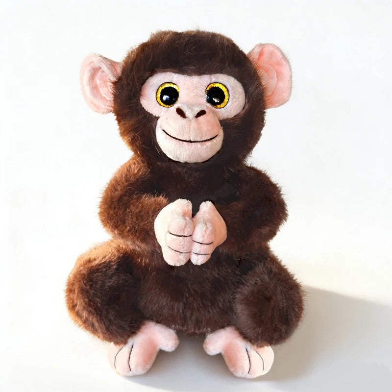 27CM Cute Kawaii Monkey Plush Soft Comfort stuffed Dolls Decor Pillow Cartoon Animals Golden Monkey Doll Christmas Gifts